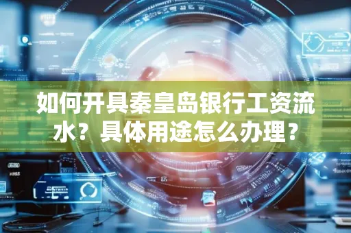 如何开具秦皇岛银行工资流水？具体用途怎么办理？