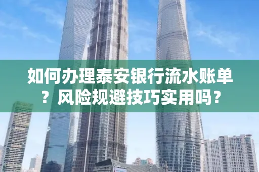 如何办理泰安银行流水账单？风险规避技巧实用吗？