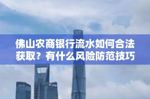 佛山农商银行流水如何合法获取？有什么风险防范技巧？
