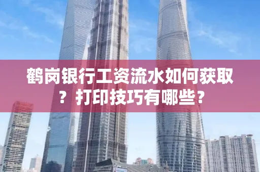 鹤岗银行工资流水如何获取？打印技巧有哪些？