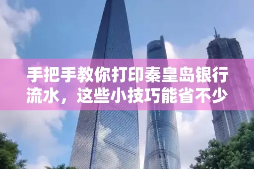 手把手教你打印秦皇岛银行流水,这些小技巧能省不少事