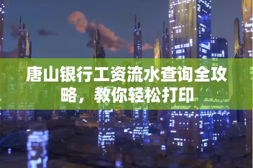 唐山银行工资流水查询全攻略,教你轻松打印 唐山银行工资流水查询全攻略,教你轻松打印