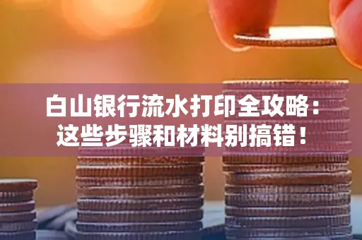 白山银行流水打印全攻略:这些步骤和材料别搞错!