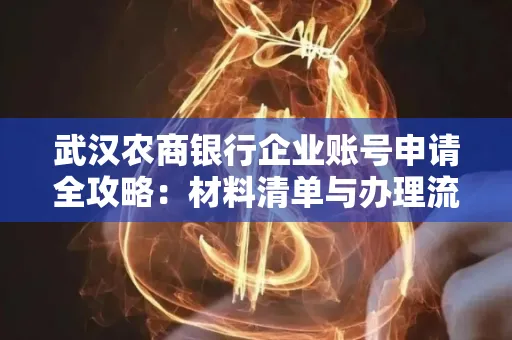 武汉农商银行企业账号申请全攻略：材料清单与办理流程详解