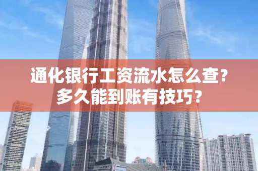 通化银行工资流水怎么查?多久能到账有技巧?