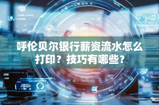 呼伦贝尔银行薪资流水怎么打印?技巧有哪些?