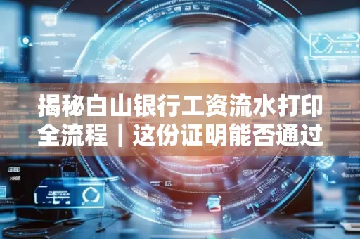 揭秘白山银行工资流水打印全流程|这份证明能否通过审核?