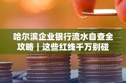 哈尔滨企业银行流水自查全攻略|这些红线千万别碰