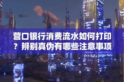 营口银行消费流水如何打印?辨别真伪有哪些注意事项?