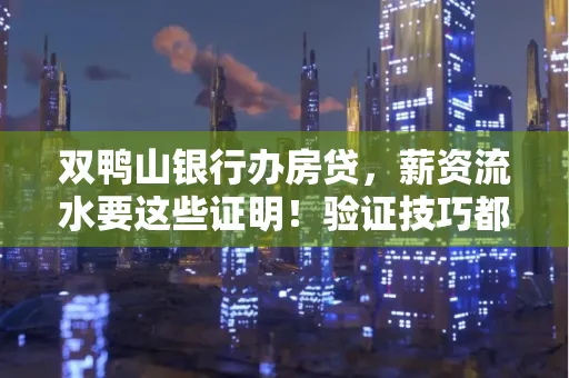 双鸭山银行办房贷,薪资流水要这些证明!验证技巧都在这里!