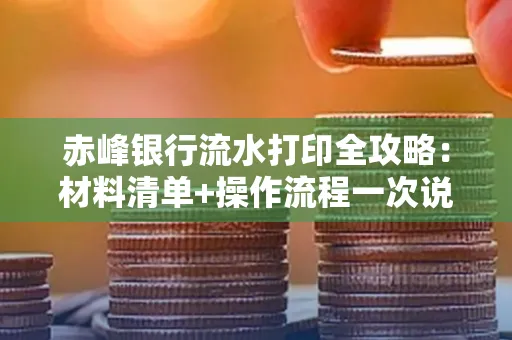 赤峰银行流水打印全攻略:材料清单+操作流程一次说清