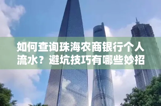 如何查询珠海农商银行个人流水?避坑技巧有哪些妙招?