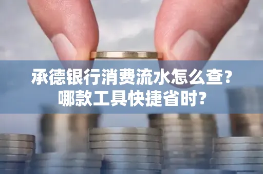 承德银行消费流水怎么查?哪款工具快捷省时?