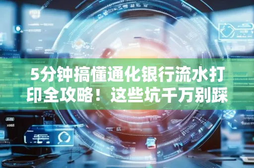 5分钟搞懂通化银行流水打印全攻略!这些坑千万别踩