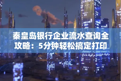 秦皇岛银行企业流水查询全攻略:5分钟轻松搞定打印操作