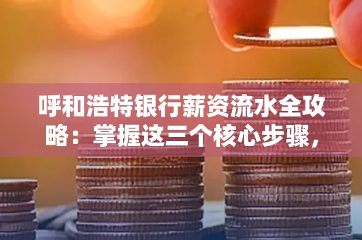 呼和浩特银行薪资流水全攻略:掌握这三个核心步骤,贷款效率提升200%