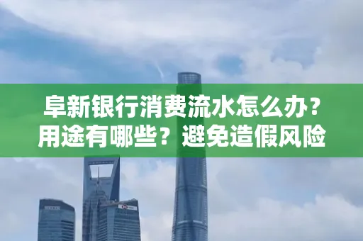 阜新银行消费流水怎么办?用途有哪些?避免造假风险方法