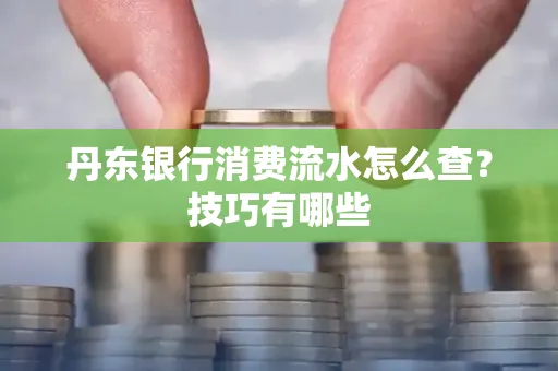 丹东银行消费流水怎么查?技巧有哪些