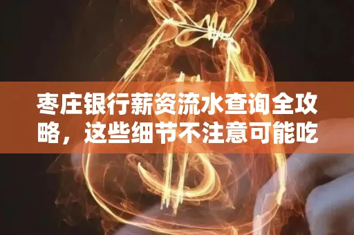 枣庄银行薪资流水查询全攻略,这些细节不注意可能吃大亏