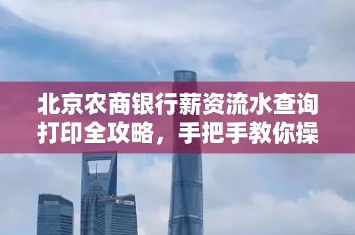 北京农商银行薪资流水查询打印全攻略，手把手教你操作