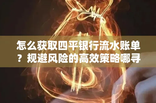 怎么获取四平银行流水账单?规避风险的高效策略哪寻?
